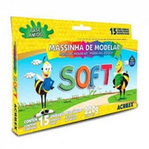 Massa Modelar Soft 12 Cores 07312 - Acrilex
