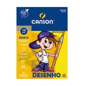 BLOCO ESCOLAR DESENHO A4 20FLS 140GRS BRANCO MC R.66667070