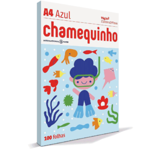 Papel Sulfite Chamequinho A4 Azul 75grs 100fls - Chamex