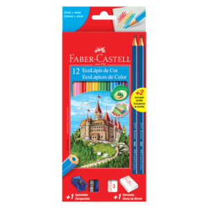 Lapis De Cor Kit 12 Cores 20112+2N - Faber