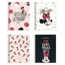 Caderno Brochura 1/4 Capa Dura Minnie 80fls 308871 - Tilibra (Capas Sortidas)