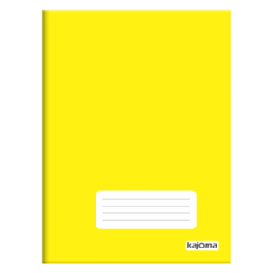 Caderno Brochurao Capa Dura Brochura 1x1 96fls Amarelo 313 - Kajoma