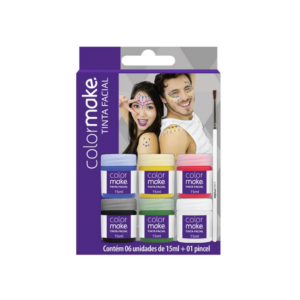 Cartela 6 Cores 15ML C/ Pincel