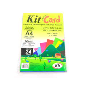 PAPEL KIT CARDS A4 COLORIDA C/24FLS