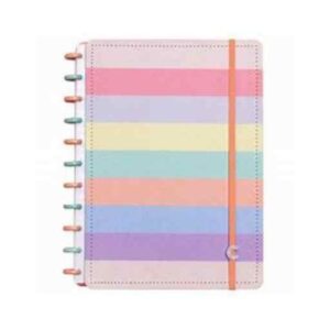 CADERNO INTELIGENTE GRANDE ARCO IRIS PASTEL R.CIGD4060$