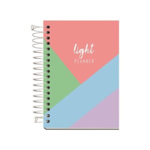 Agenda Espiral Capa Dura Planner Light  168 fls R.LU02PL - Kit