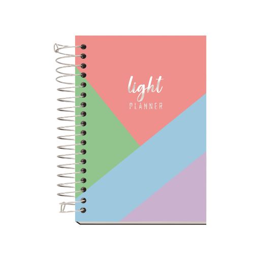 Agenda Espiral Capa Dura Planner Light  168 fls R.LU02PL - Kit