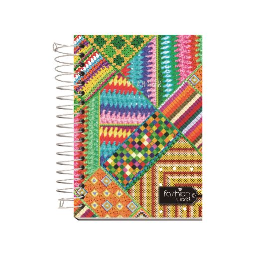 Agenda Espiral Capa Dura Planner Fashion W.  168 fls R.FW01PL - Kit