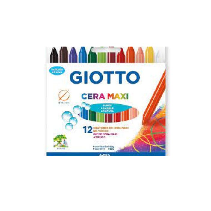 GIZÃO DE CERA 12 CORES MAXI
