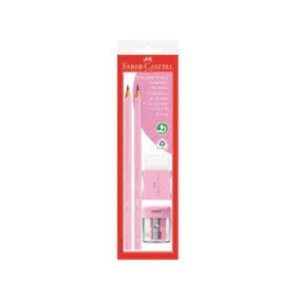 KIT FABER ESCOLAR C/4 ITENS R. SM/2001RSAP ROSA
