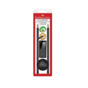 KIT FABER ESCOLAR C/4 ITENS R. SM/2001PRAP PRETO