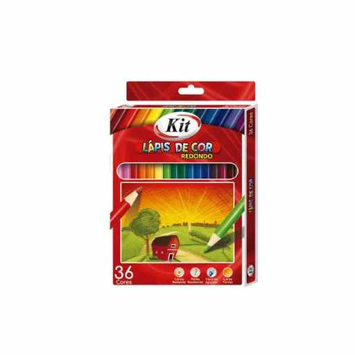 LAPIS DE COR INTEIRO 36 CORES KIT