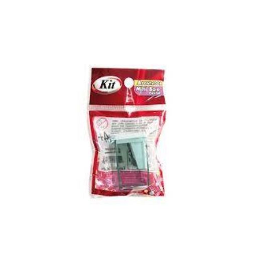 APONTADOR BLISTER ESC. C/ DEP MINI BOX AZUL/PRETO