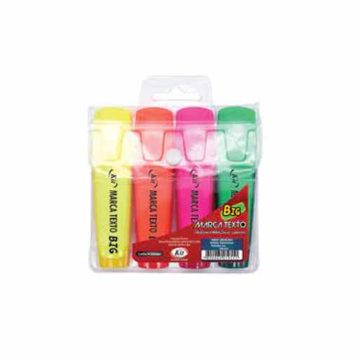 MARCA TEXTO BIG C/4 FLUORECENTE